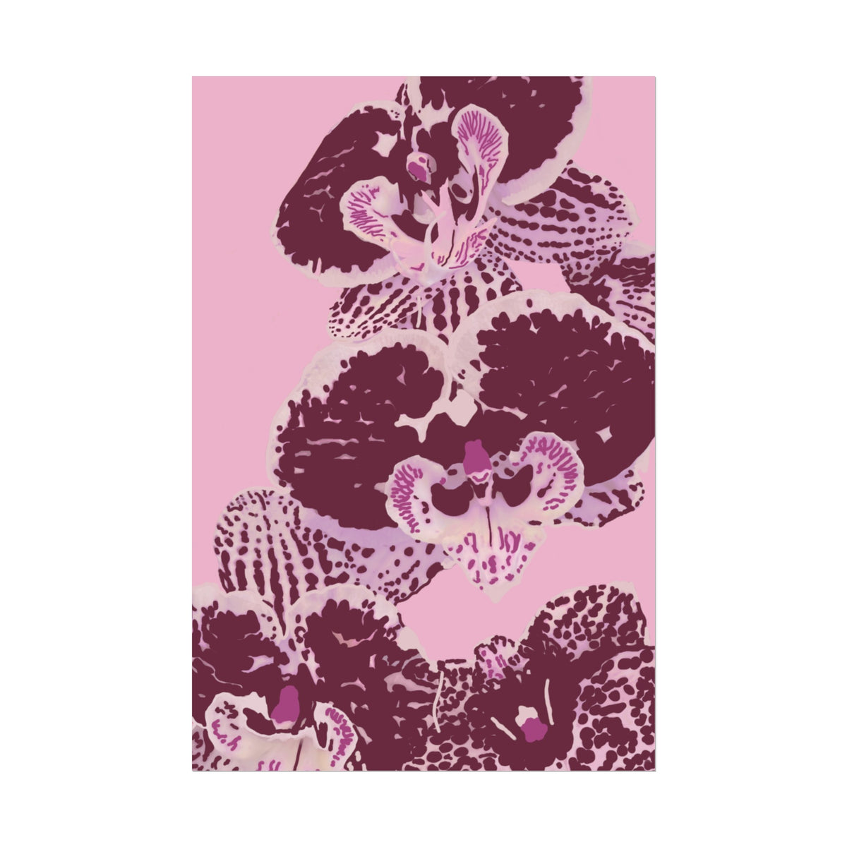 PURPLE ORCHIDS PRINT