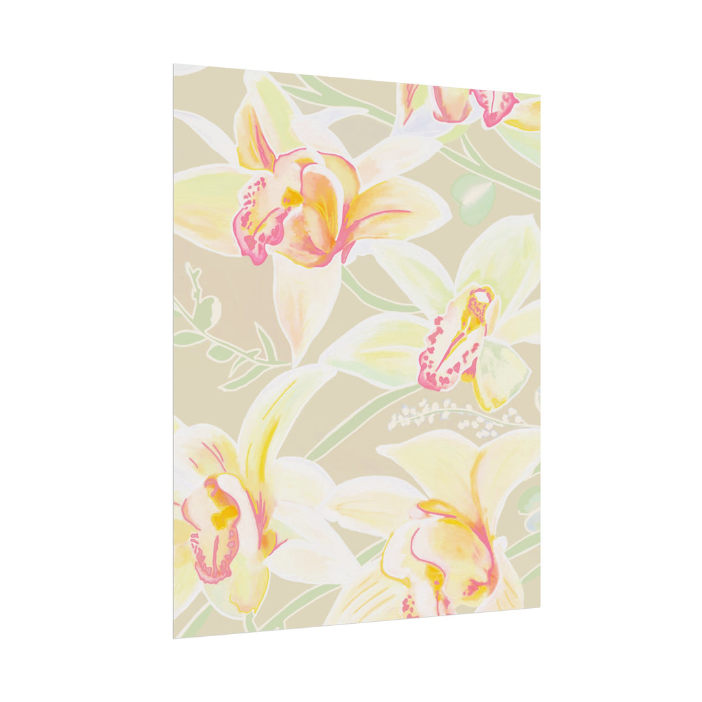 BABY YELLOW ORCHIDS PRINT