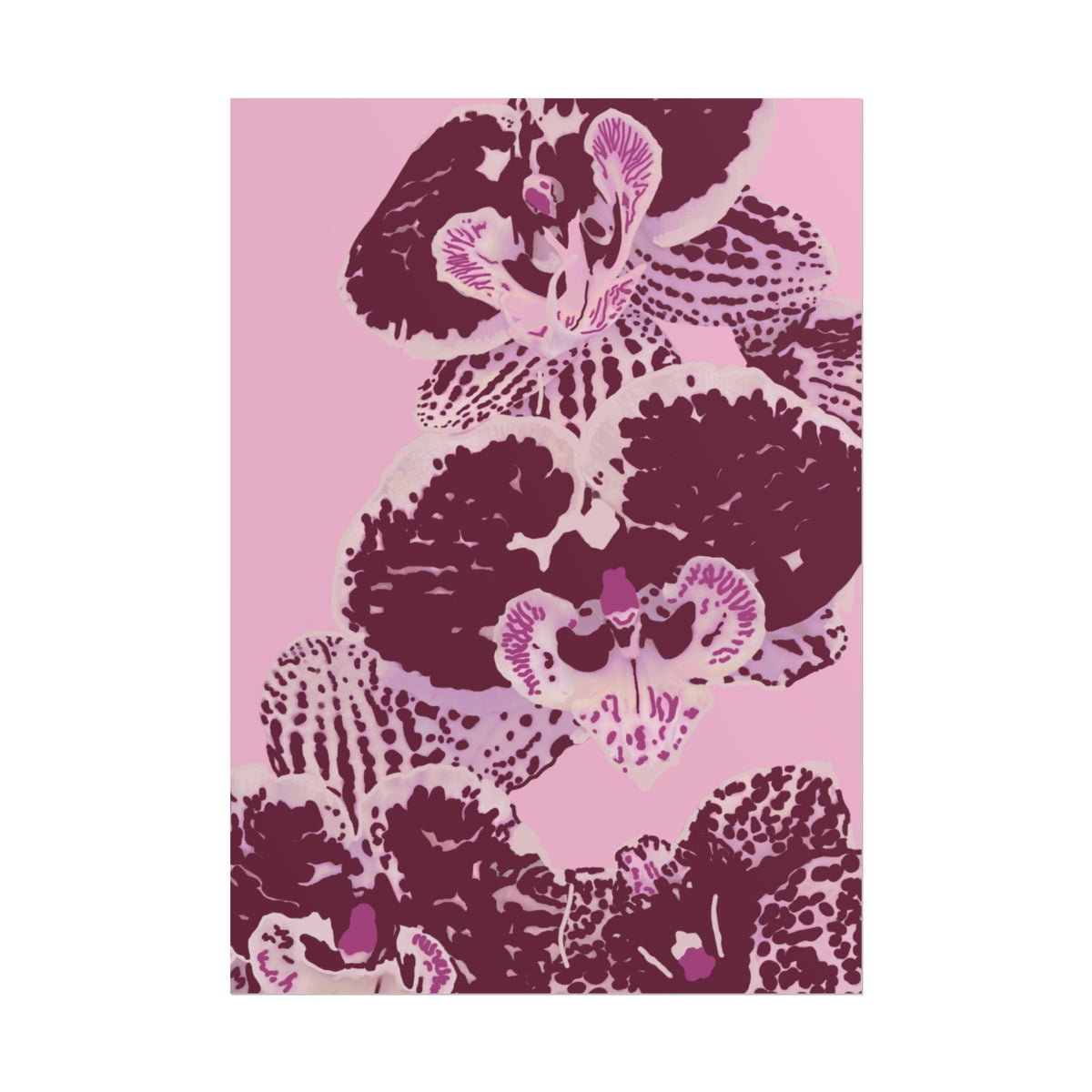 PURPLE ORCHIDS PRINT