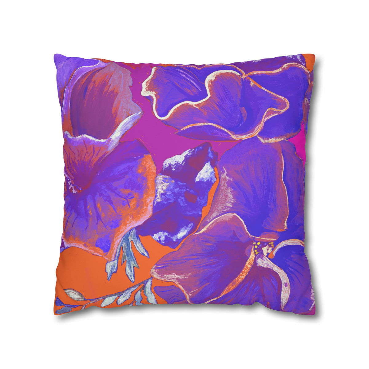 SUNSET FLOWERS PILLOWCASE
