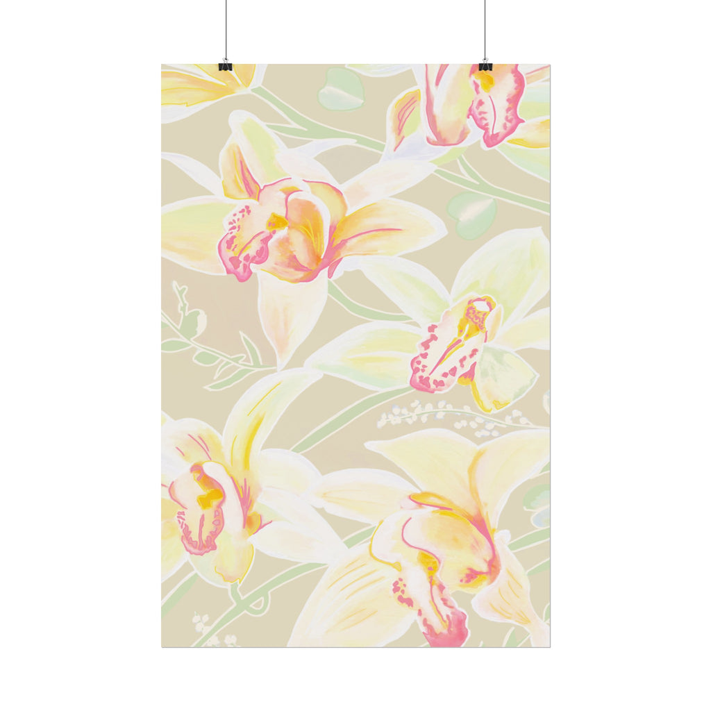 BABY YELLOW ORCHIDS PRINT