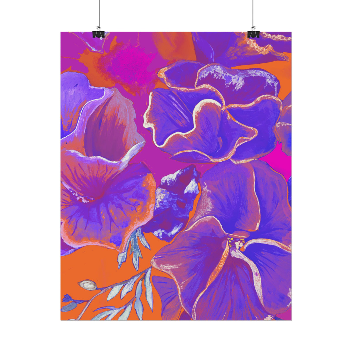 SUNSET FLOWERS PRINT