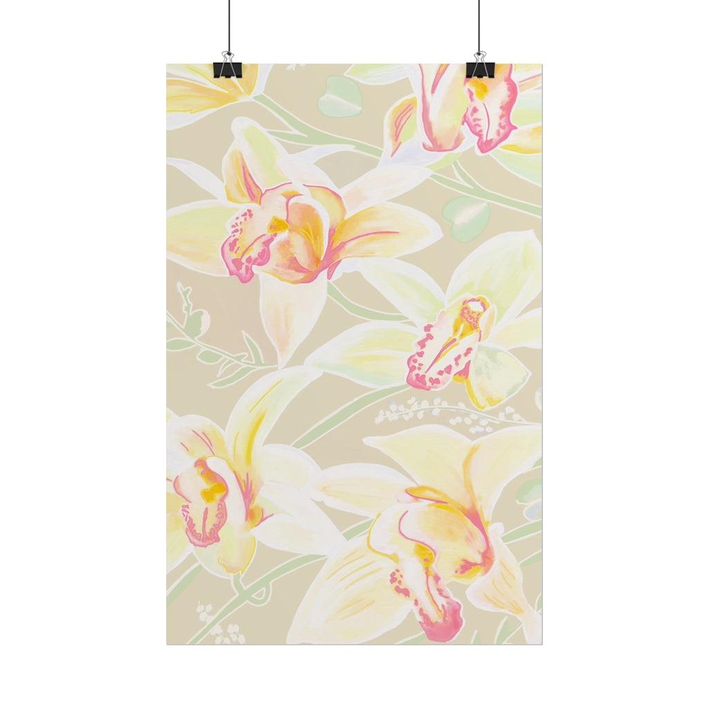 BABY YELLOW ORCHIDS PRINT