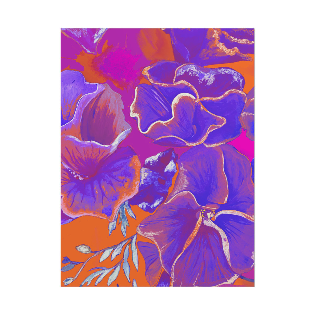 SUNSET FLOWERS PRINT