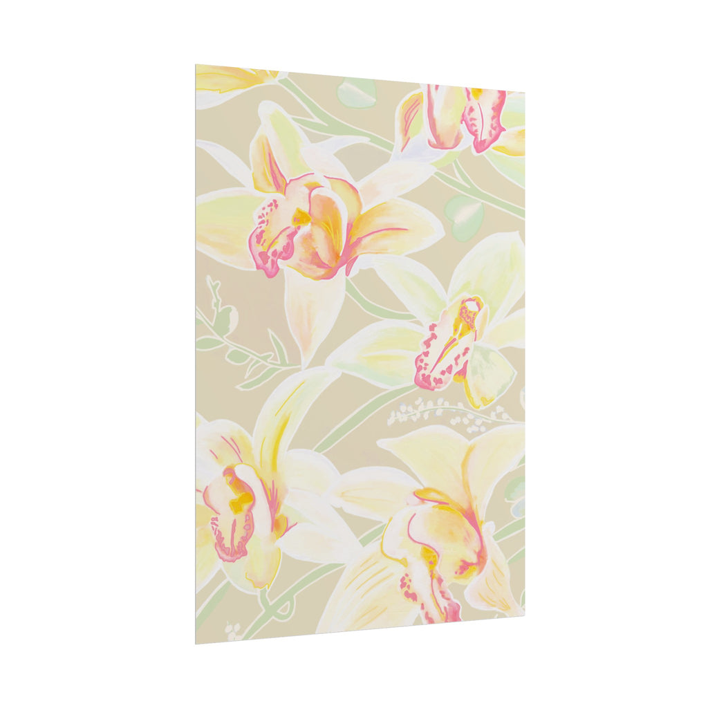 BABY YELLOW ORCHIDS PRINT