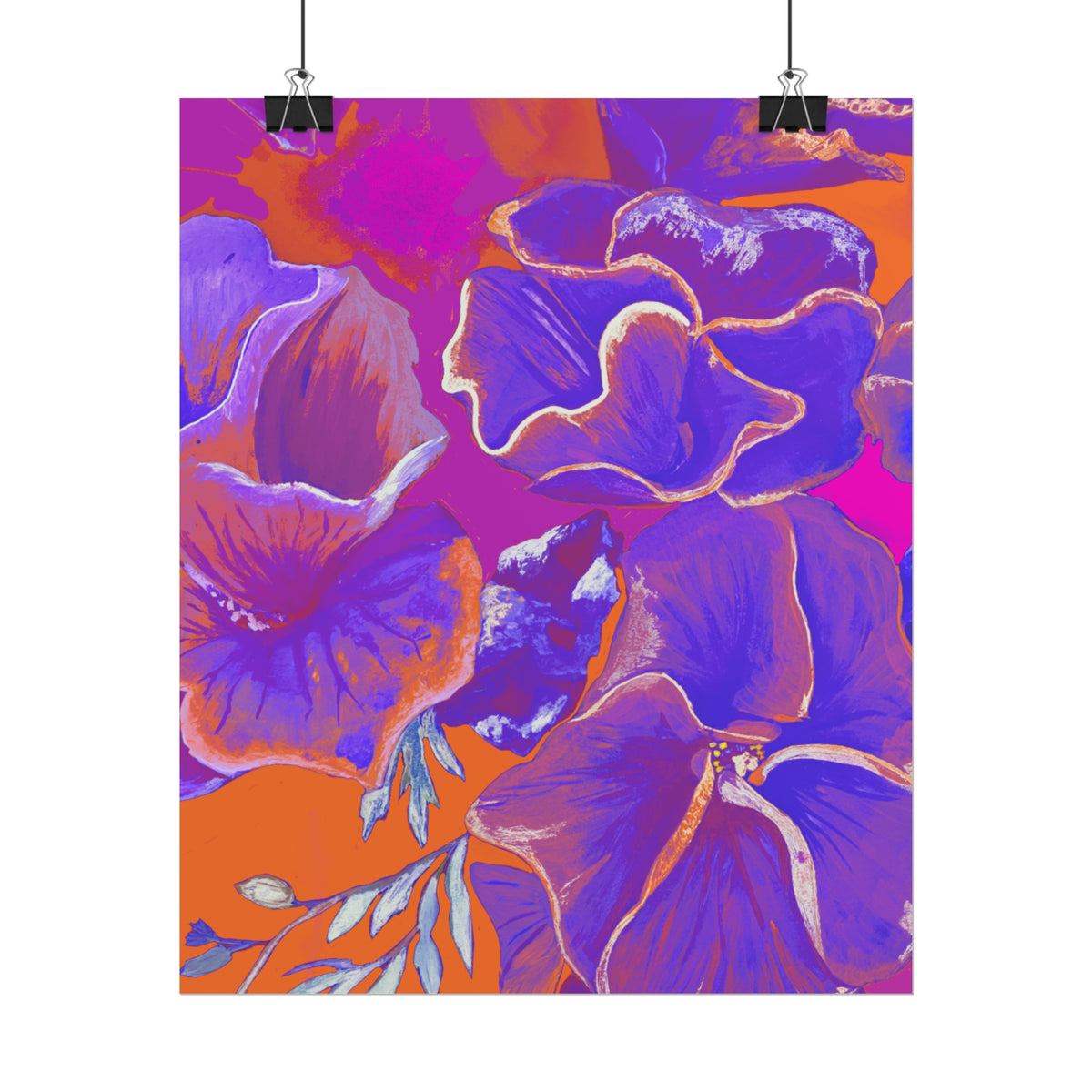 SUNSET FLOWERS PRINT