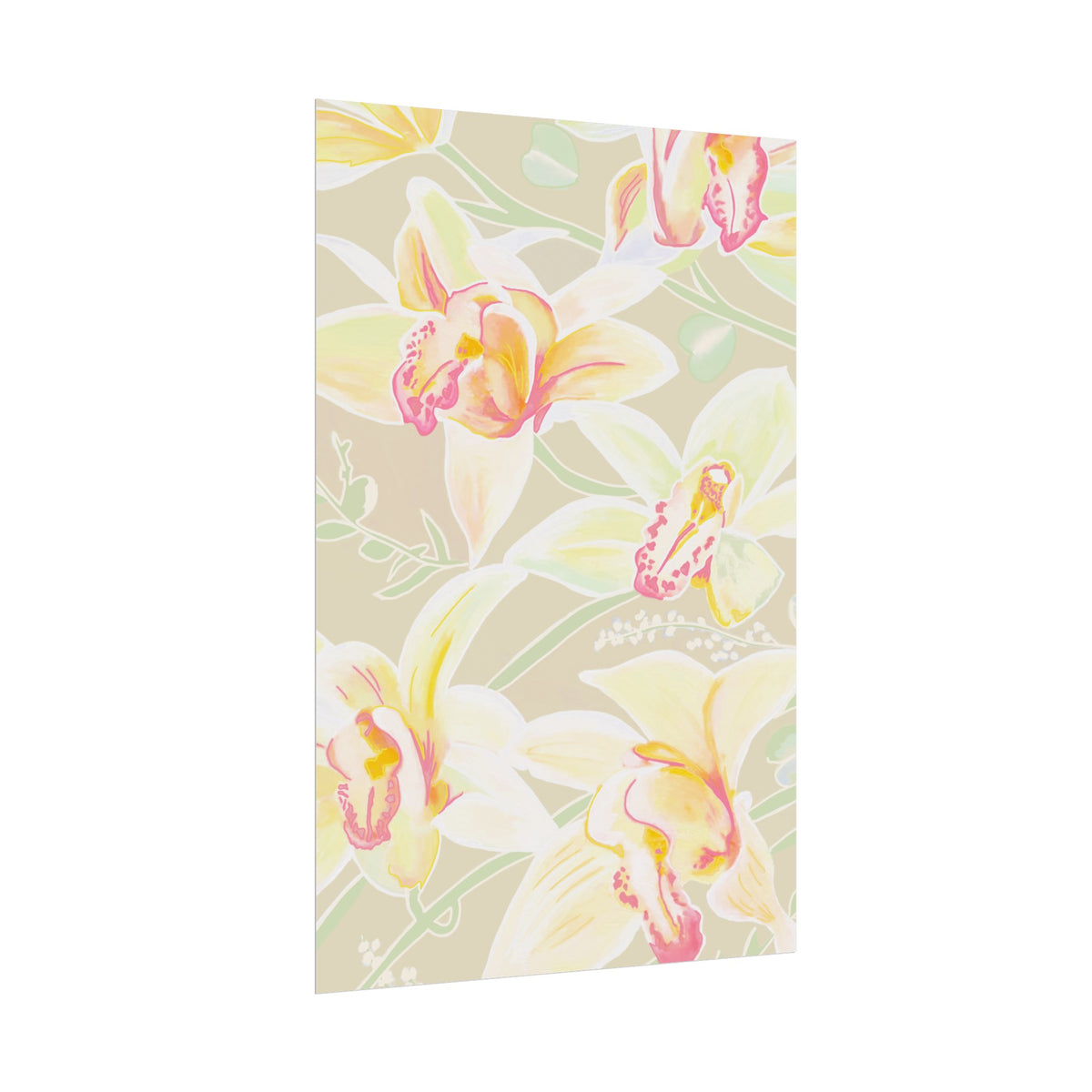 BABY YELLOW ORCHIDS PRINT