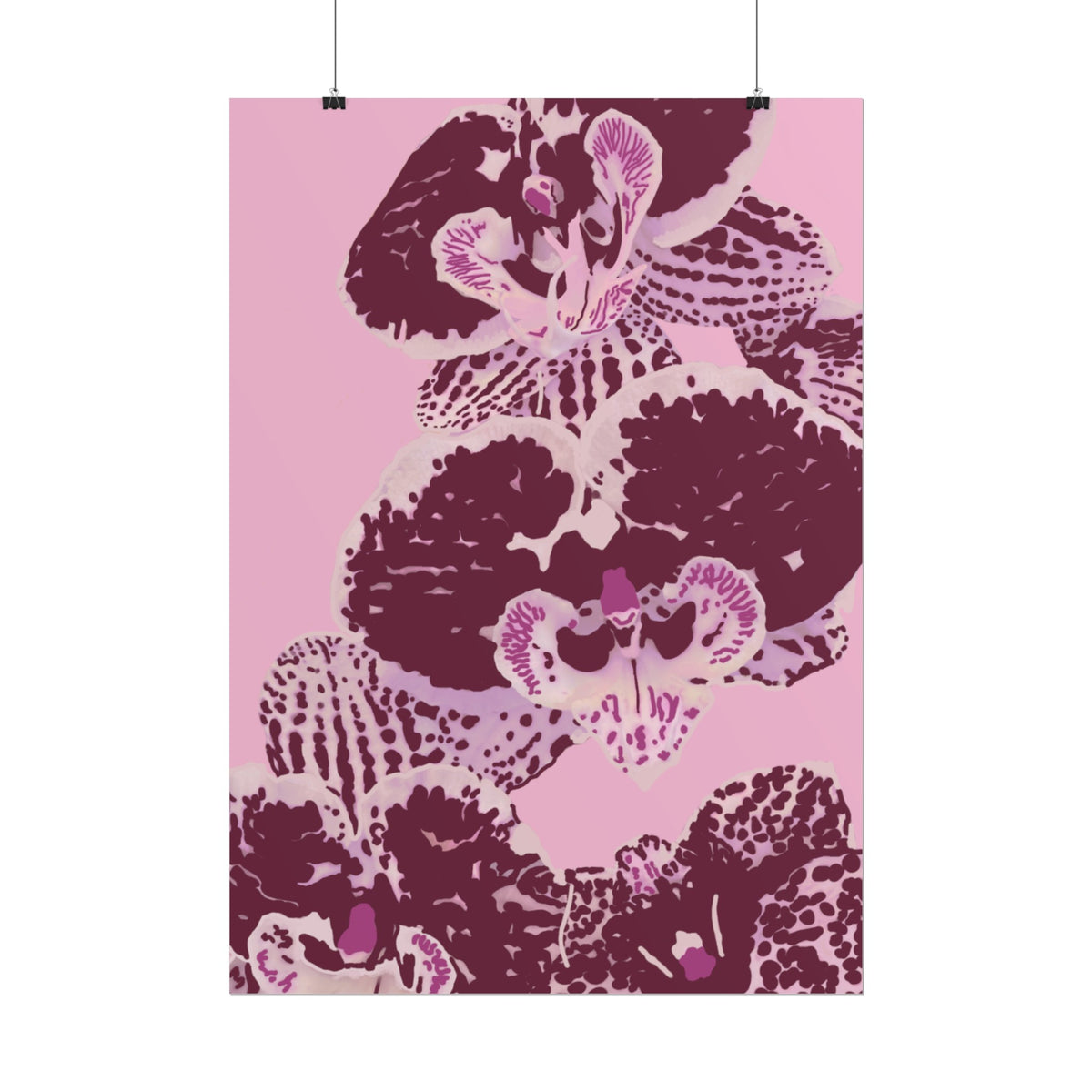 PURPLE ORCHIDS PRINT