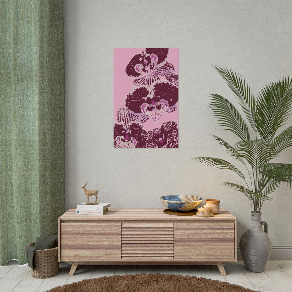 PURPLE ORCHIDS PRINT