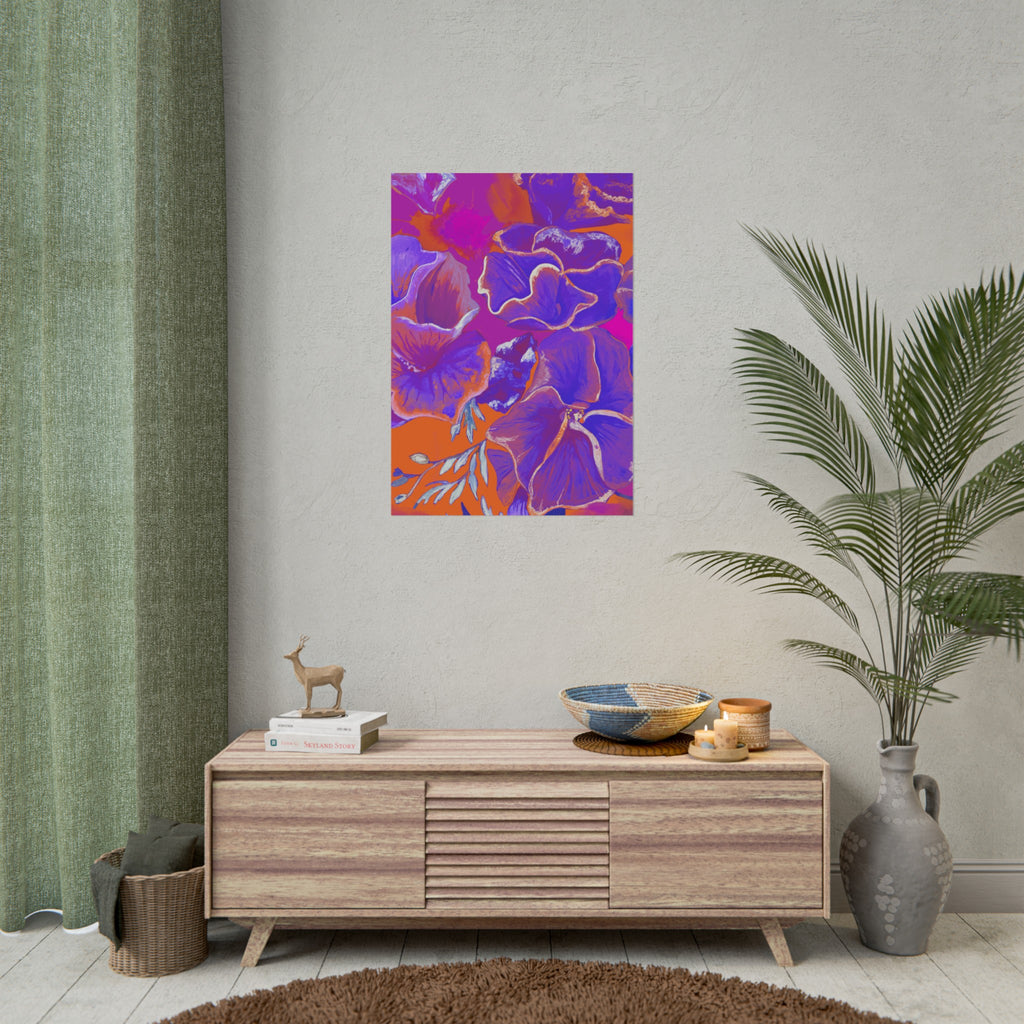 SUNSET FLOWERS PRINT