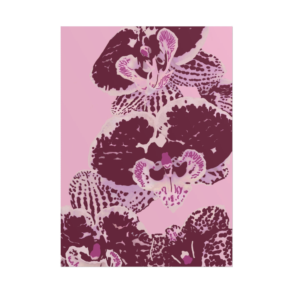 PURPLE ORCHIDS PRINT