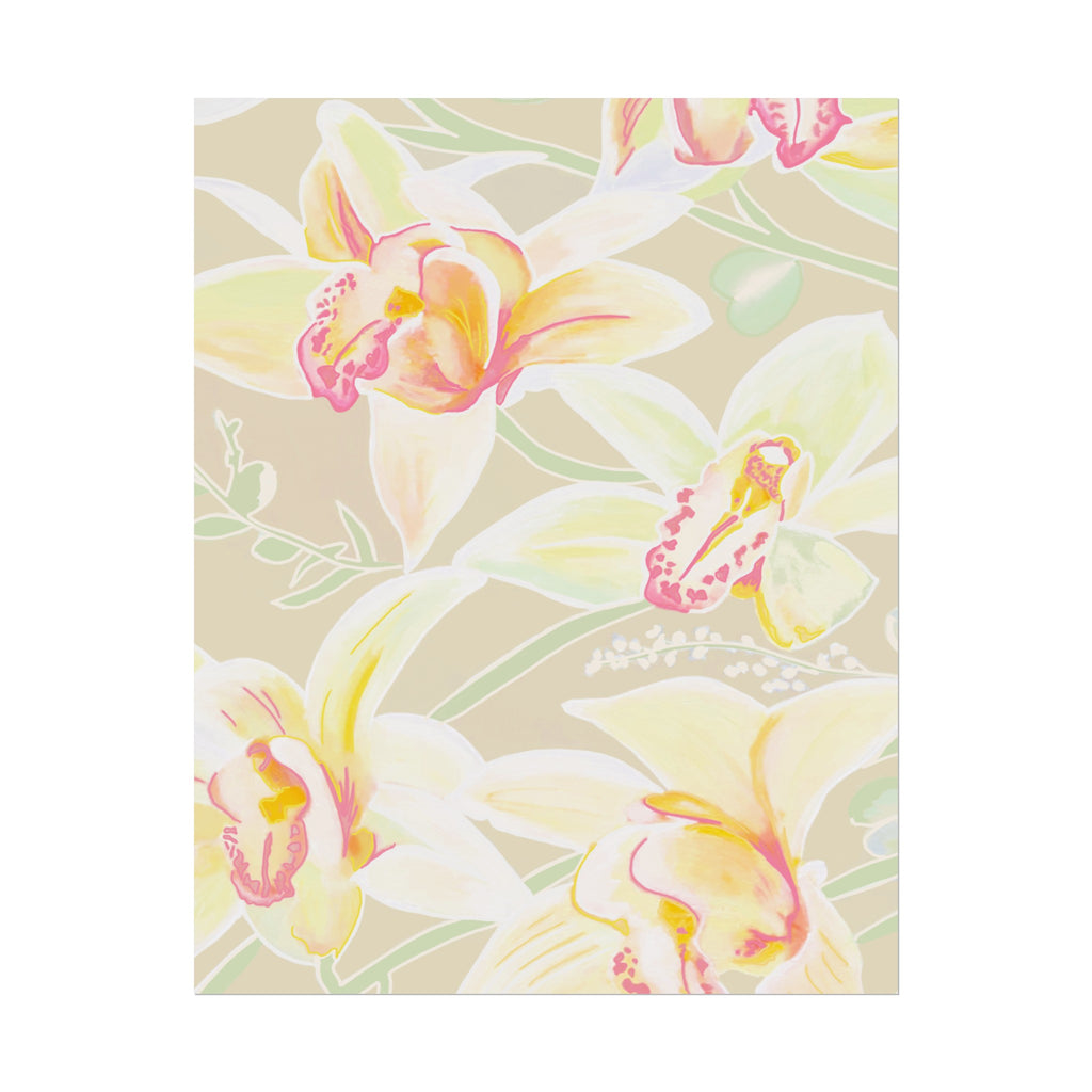 BABY YELLOW ORCHIDS PRINT