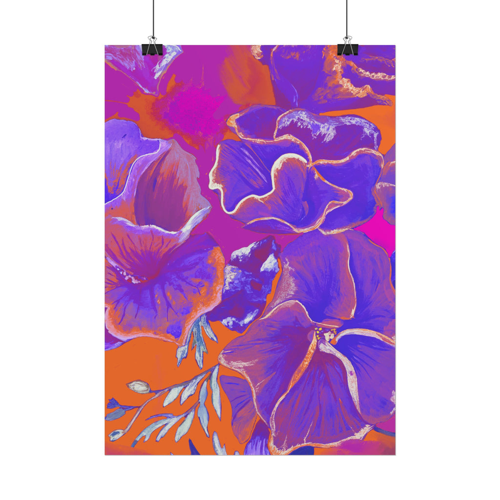 SUNSET FLOWERS PRINT