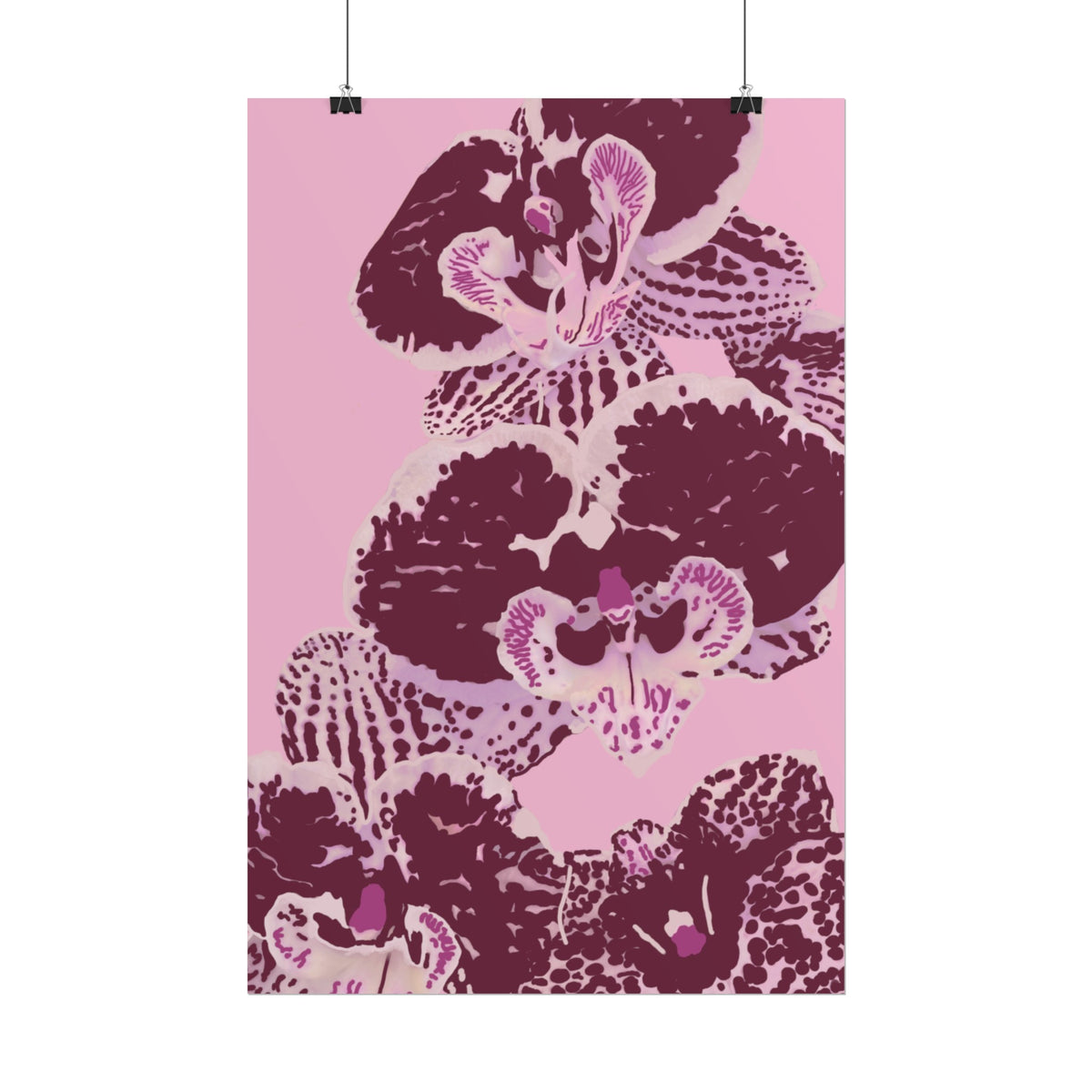 PURPLE ORCHIDS PRINT