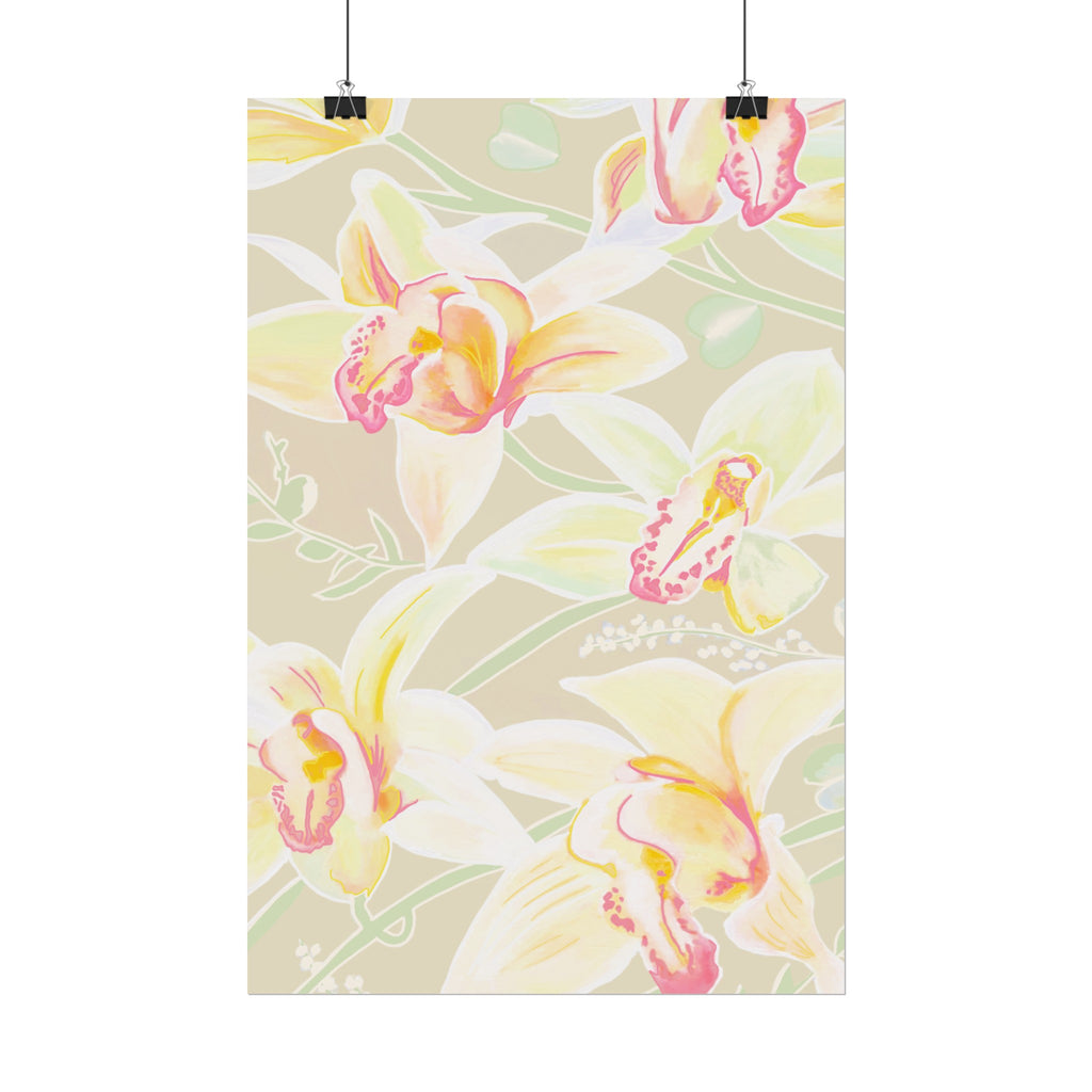 BABY YELLOW ORCHIDS PRINT