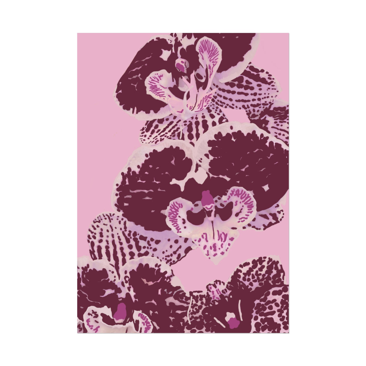 PURPLE ORCHIDS PRINT