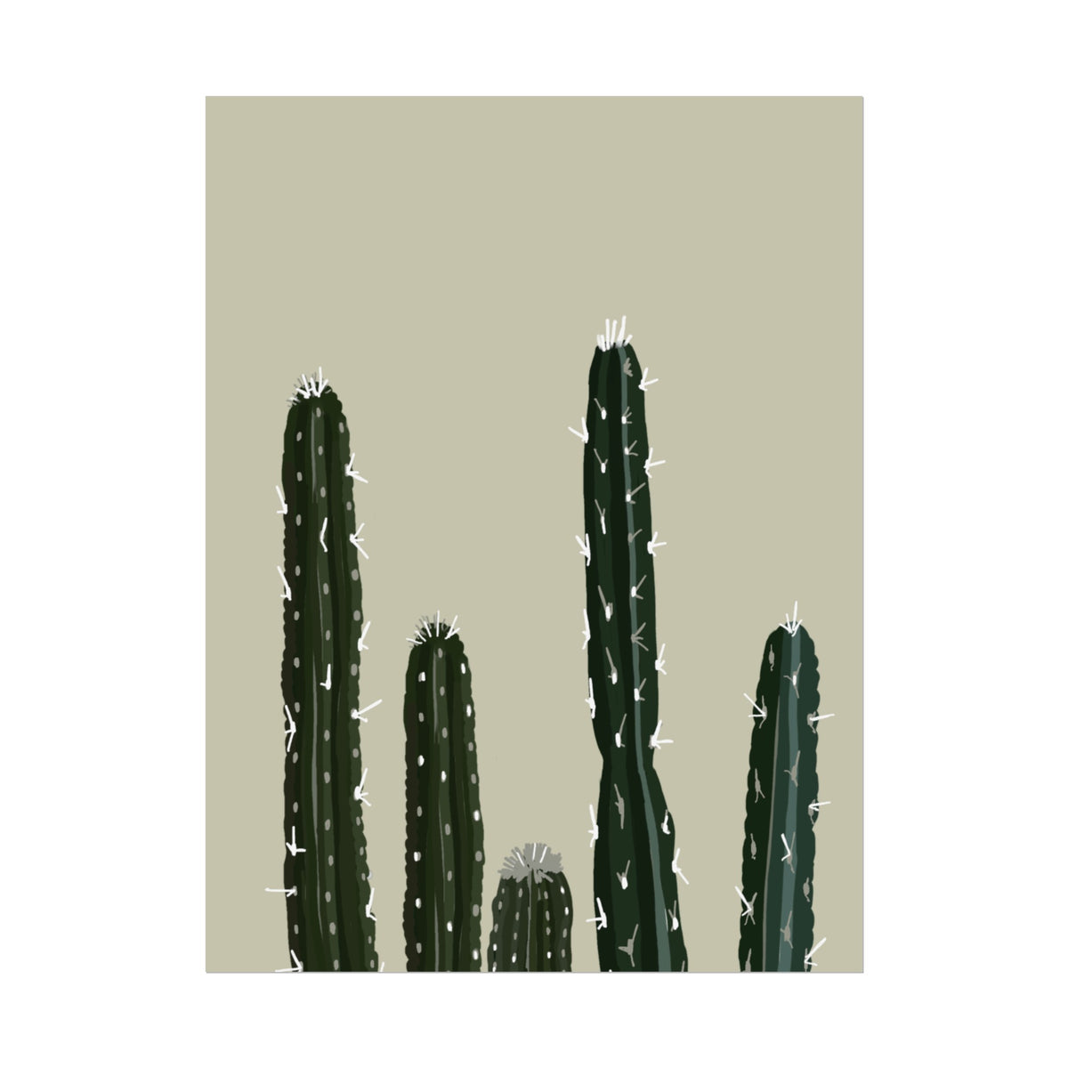 CACTUS CREAM PRINT