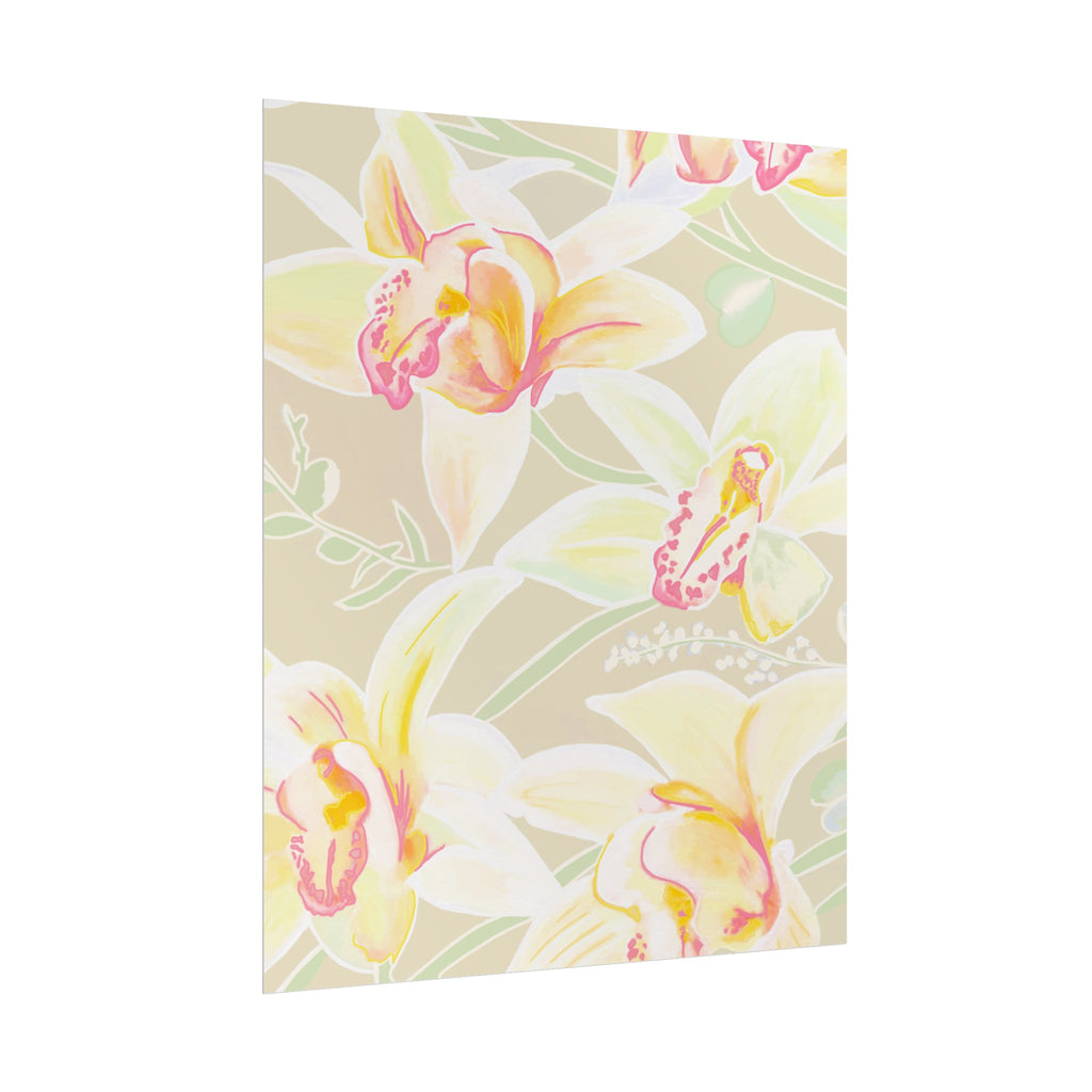 BABY YELLOW ORCHIDS PRINT
