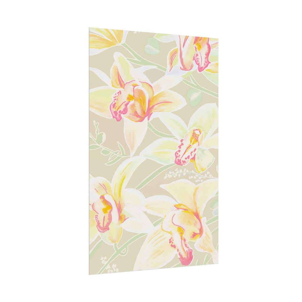 BABY YELLOW ORCHIDS PRINT