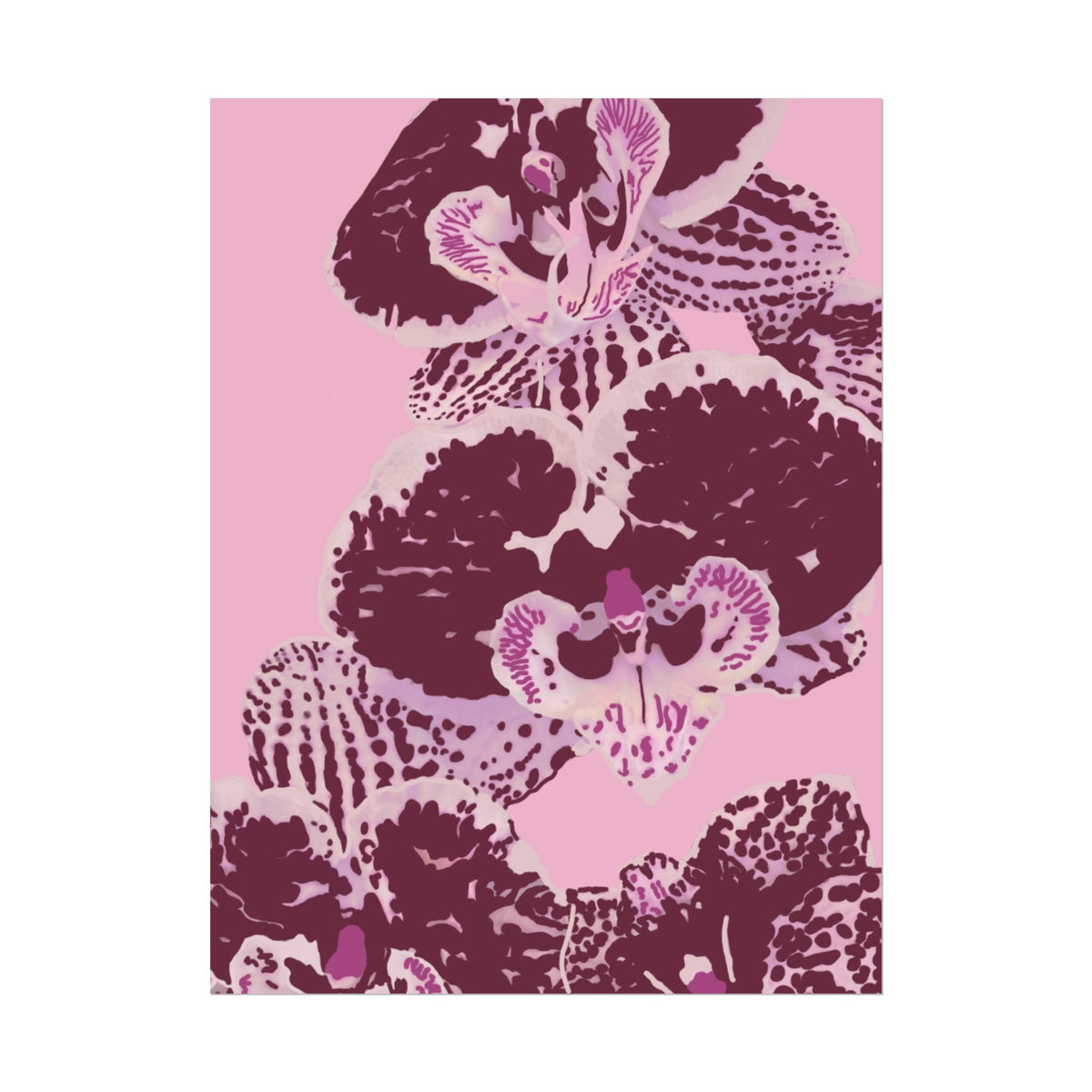 PURPLE ORCHIDS PRINT
