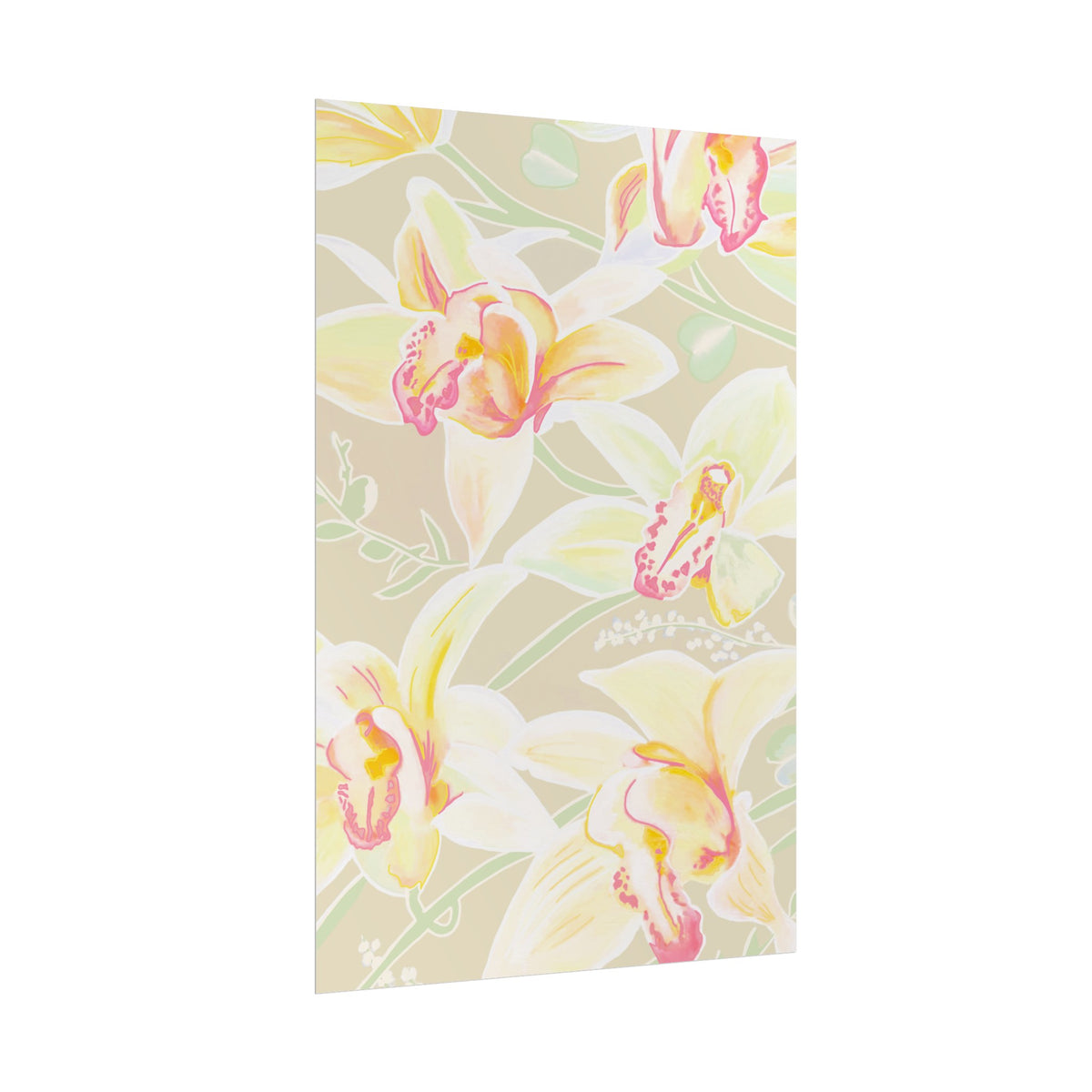 BABY YELLOW ORCHIDS PRINT