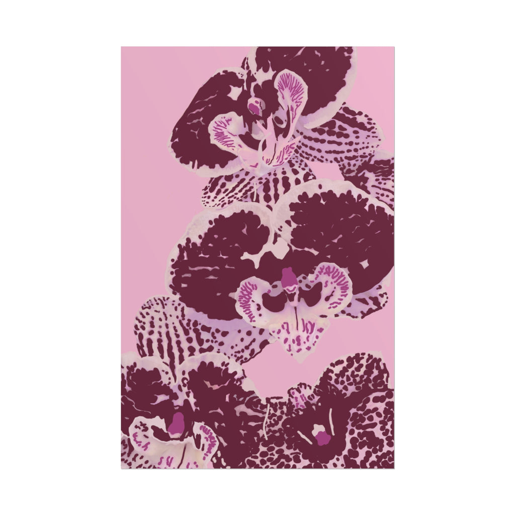 PURPLE ORCHIDS PRINT