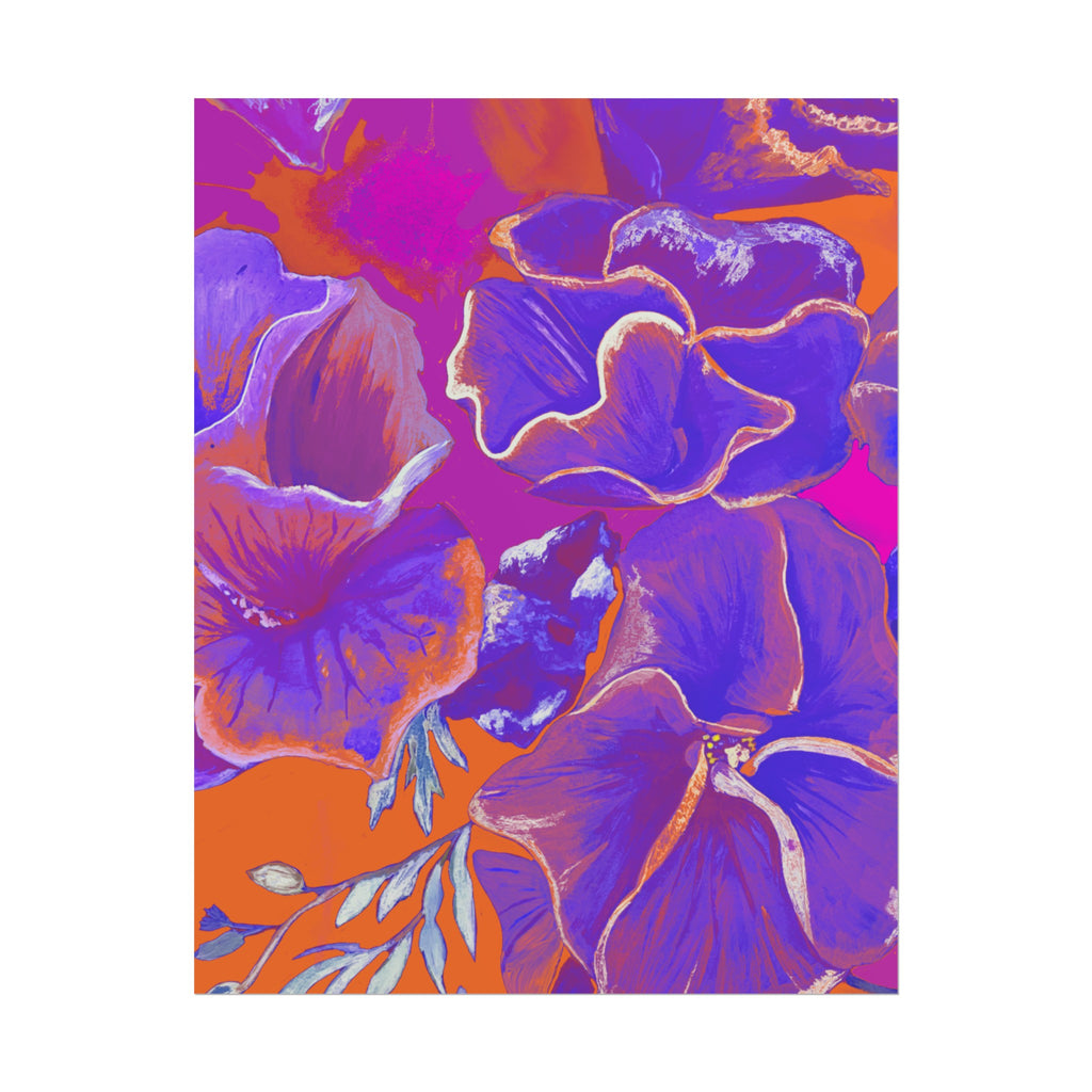 SUNSET FLOWERS PRINT