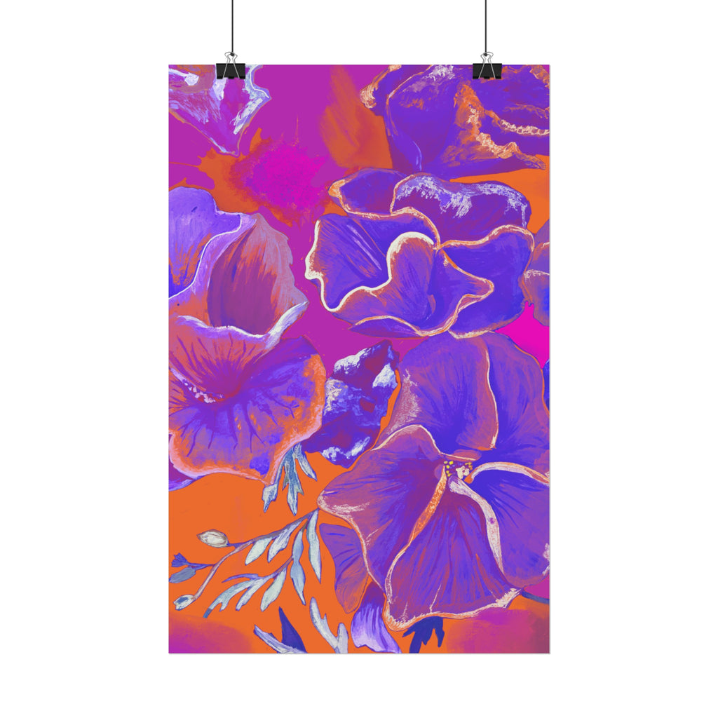 SUNSET FLOWERS PRINT