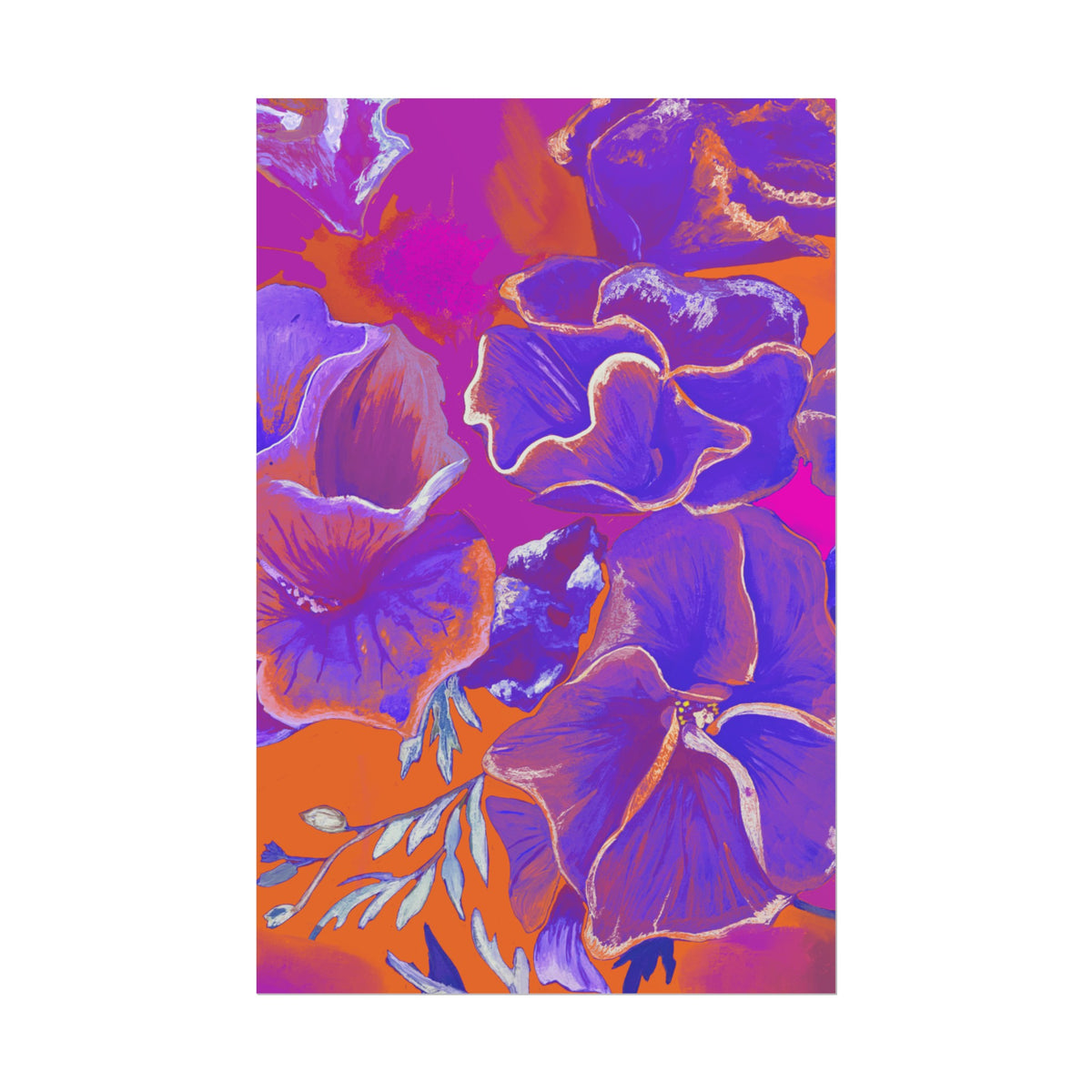 SUNSET FLOWERS PRINT