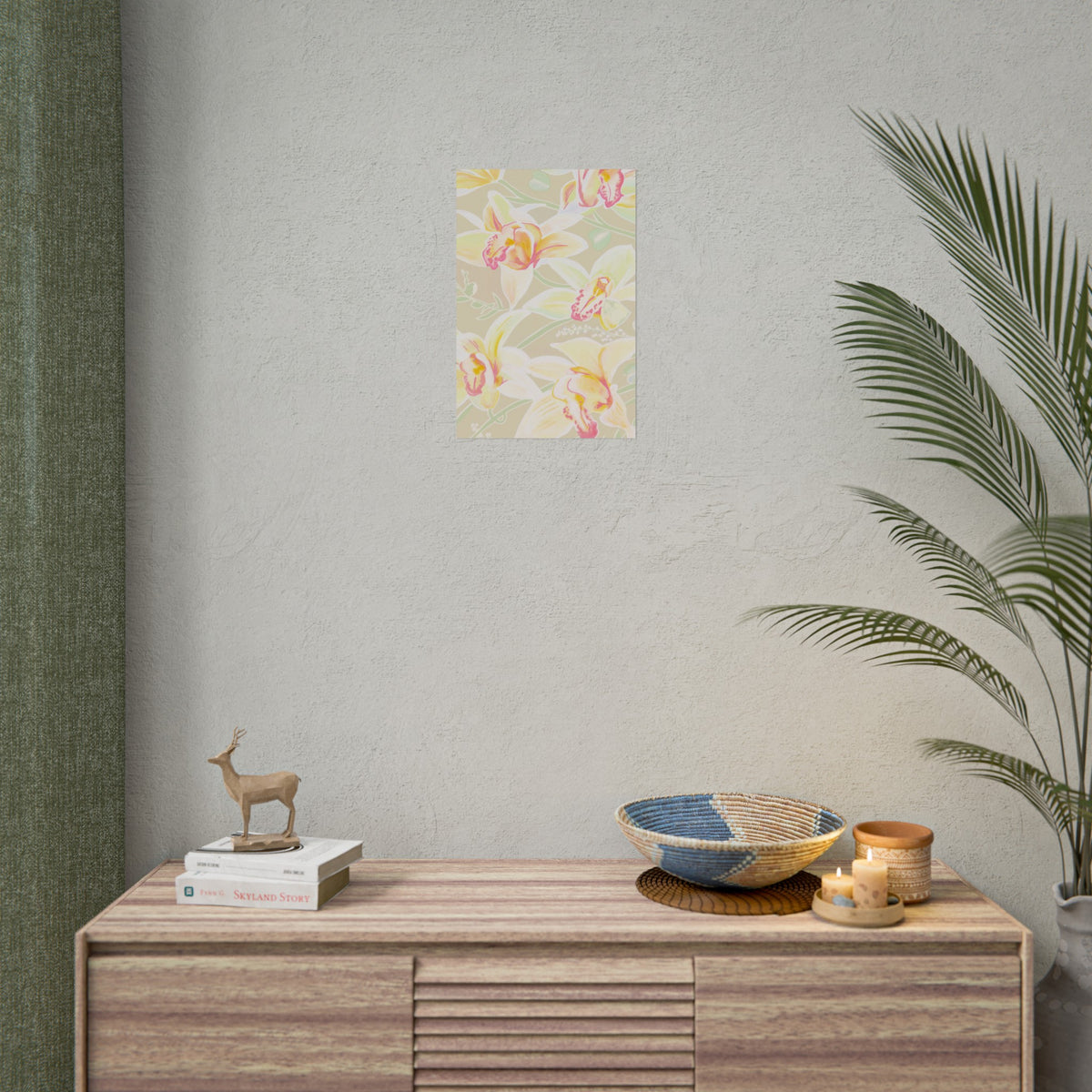 BABY YELLOW ORCHIDS PRINT