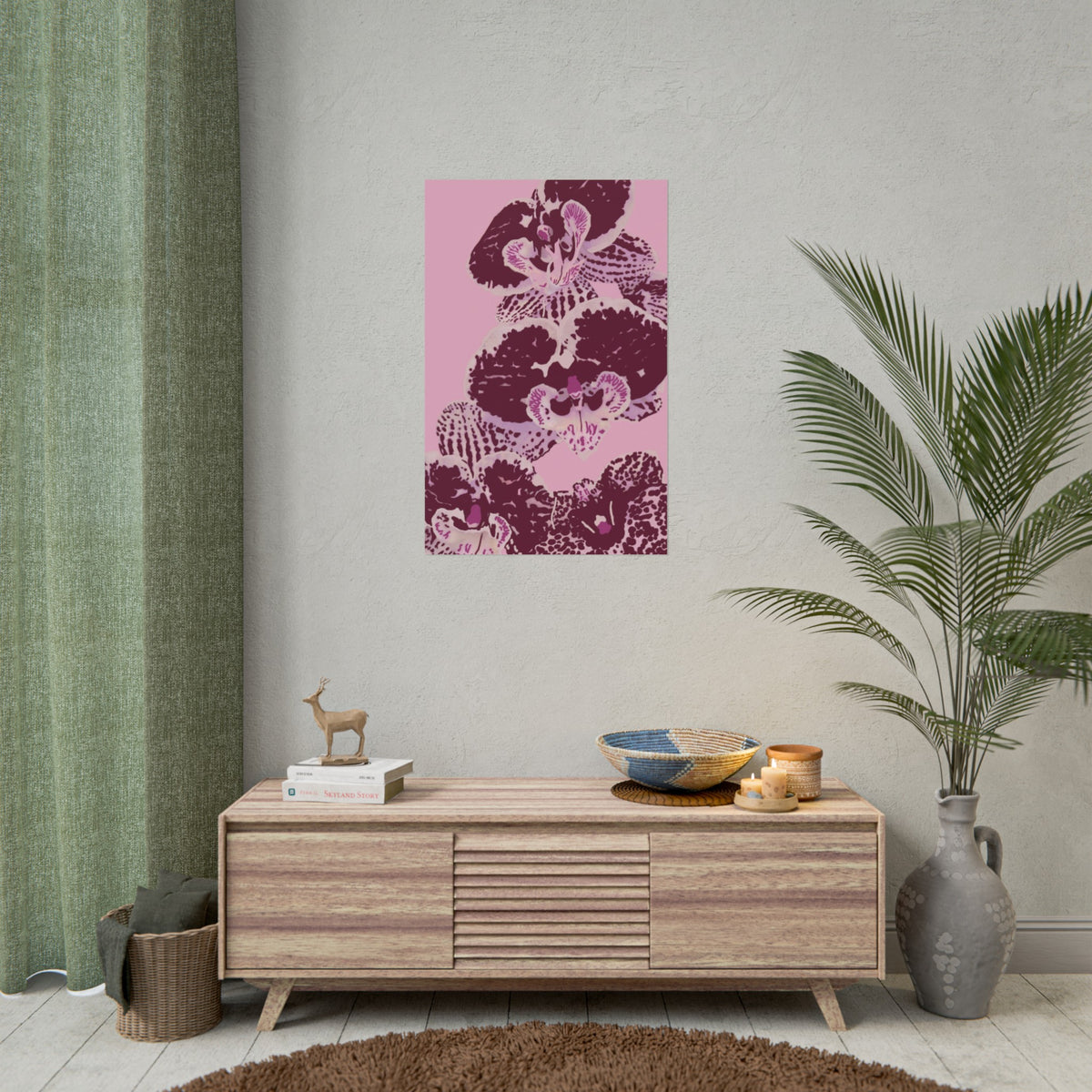 PURPLE ORCHIDS PRINT