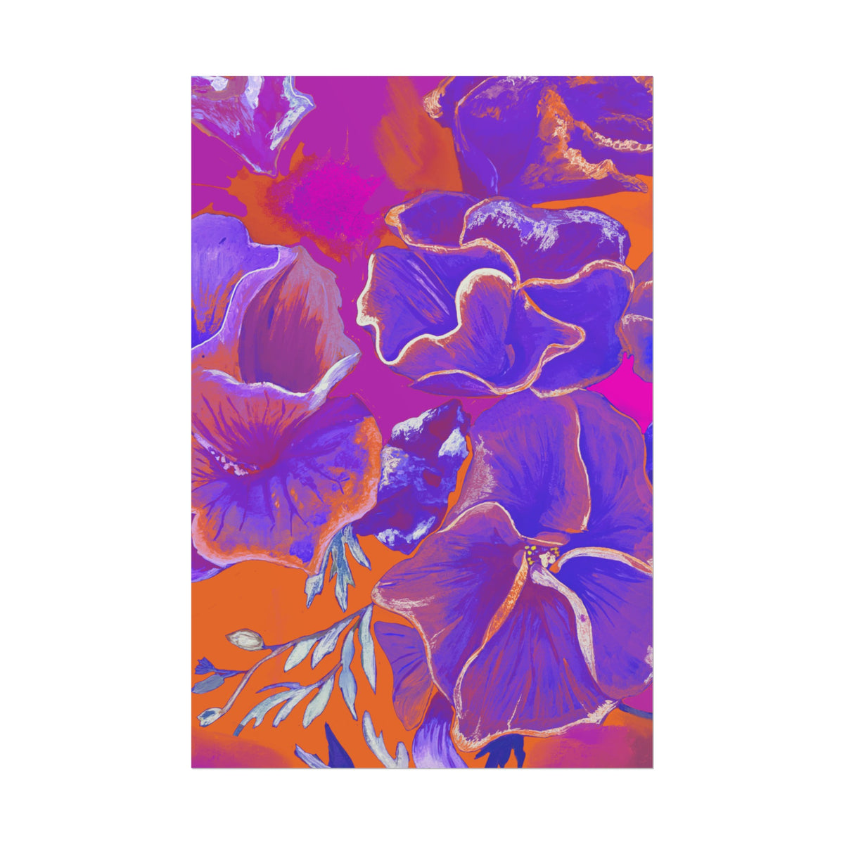 SUNSET FLOWERS PRINT