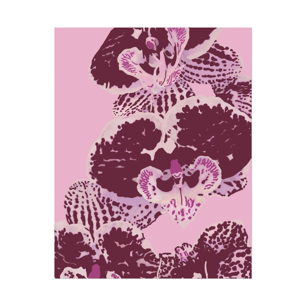PURPLE ORCHIDS PRINT