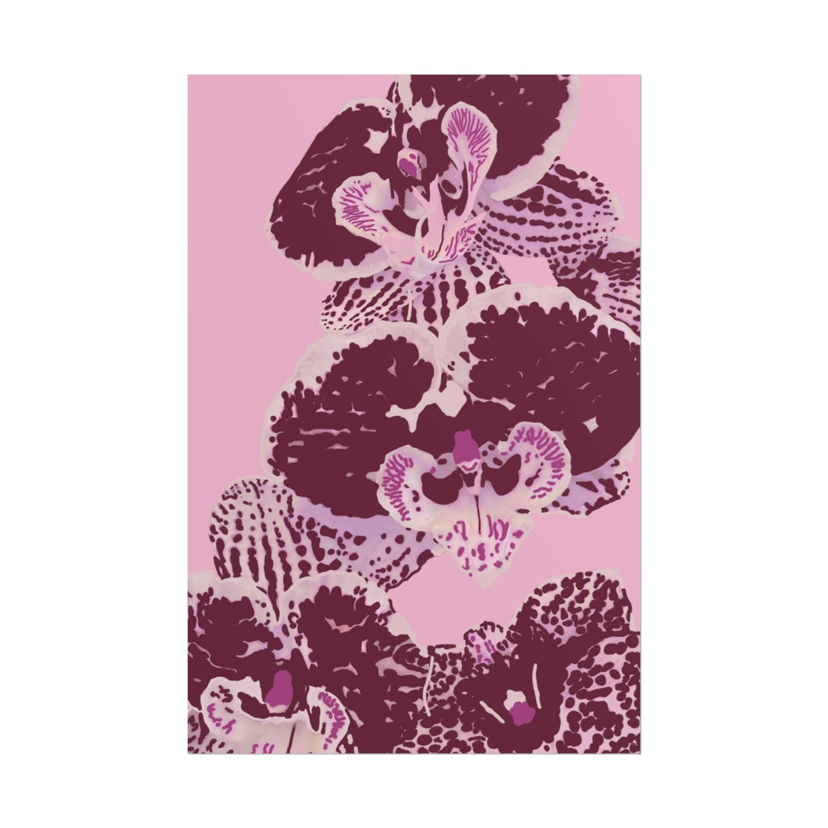 PURPLE ORCHIDS PRINT