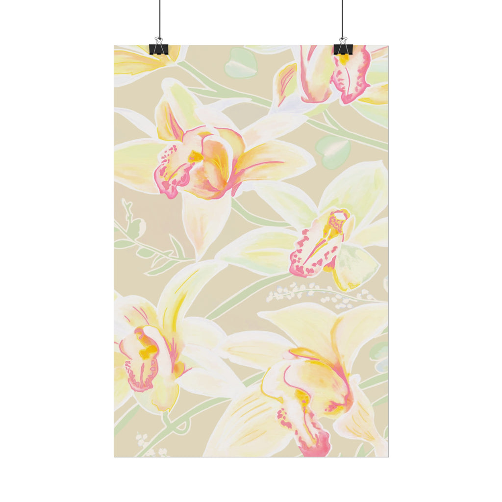 BABY YELLOW ORCHIDS PRINT