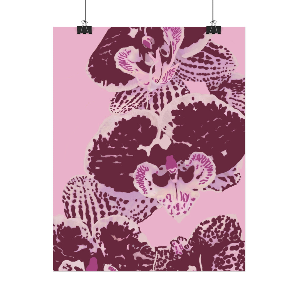 PURPLE ORCHIDS PRINT