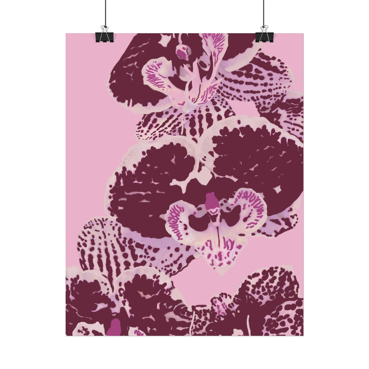 PURPLE ORCHIDS PRINT