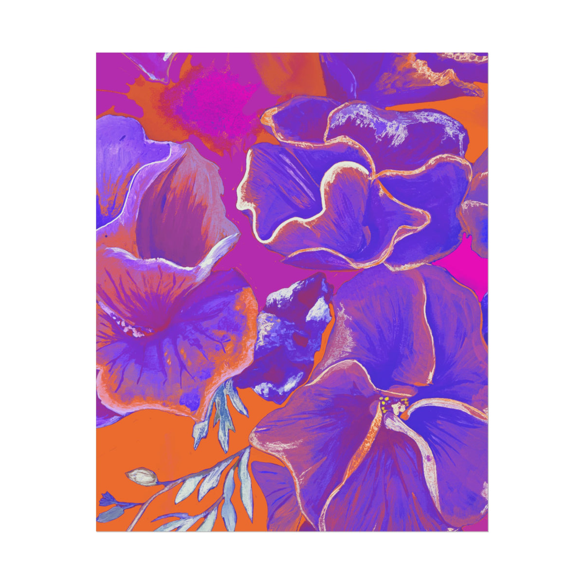 SUNSET FLOWERS PRINT
