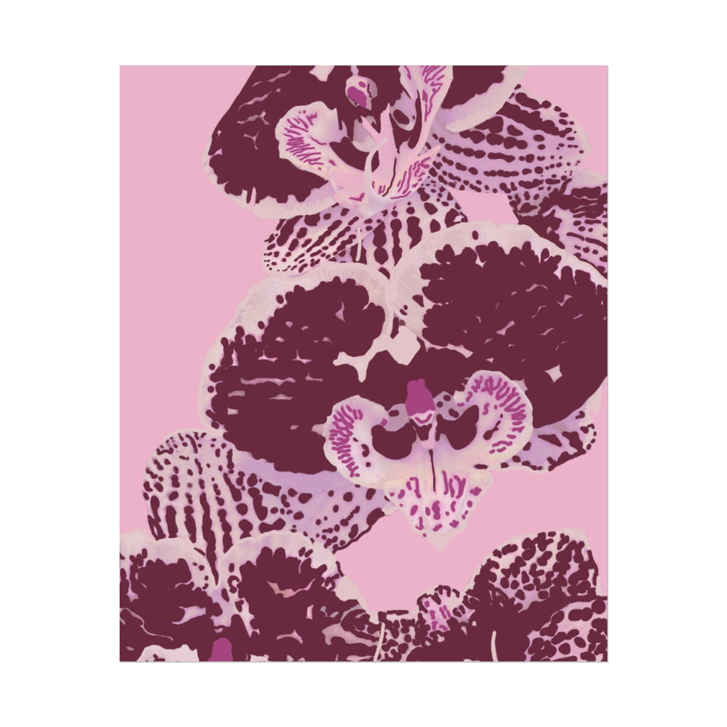 PURPLE ORCHIDS PRINT