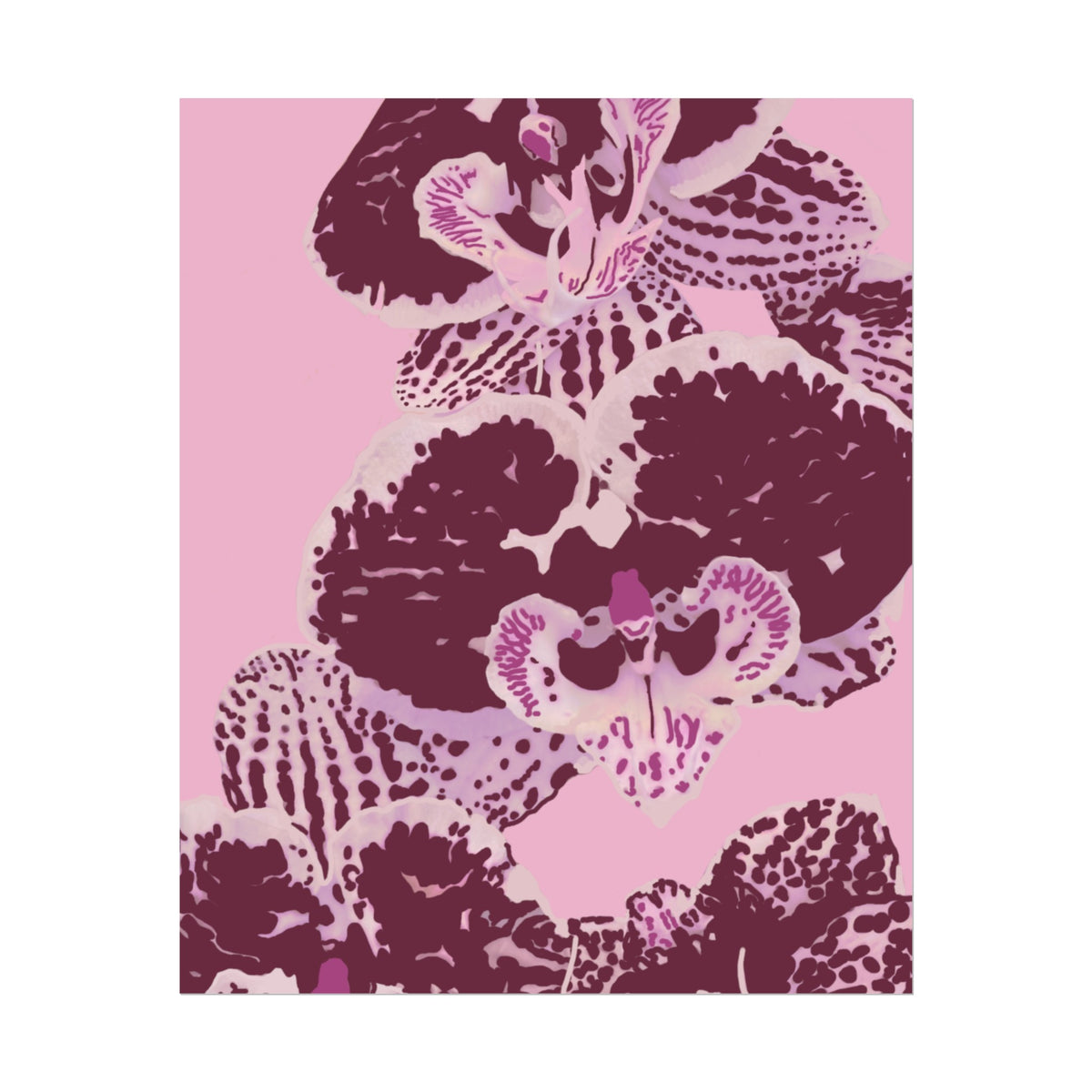 PURPLE ORCHIDS PRINT