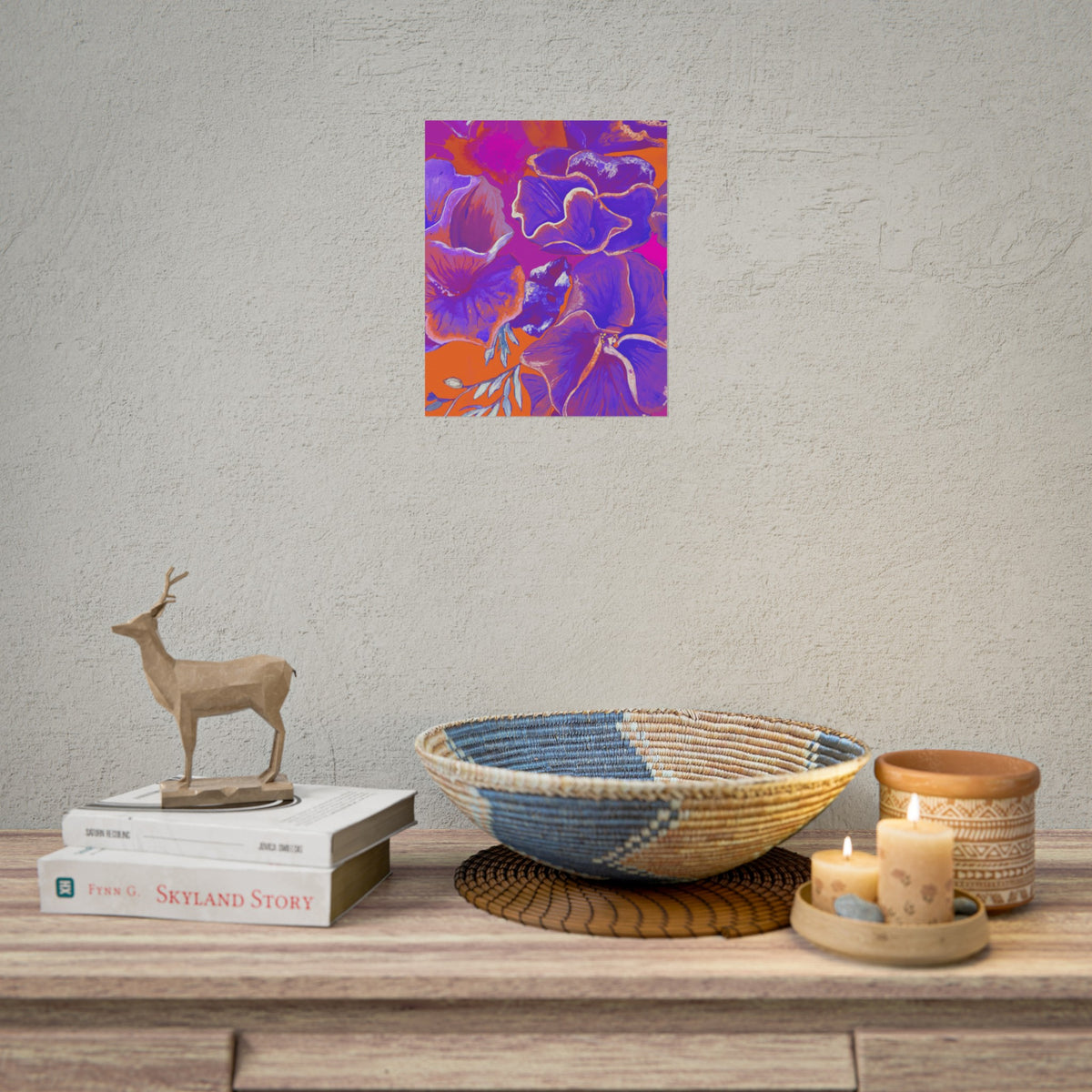 SUNSET FLOWERS PRINT