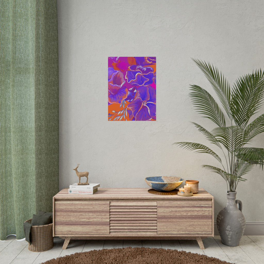 SUNSET FLOWERS PRINT
