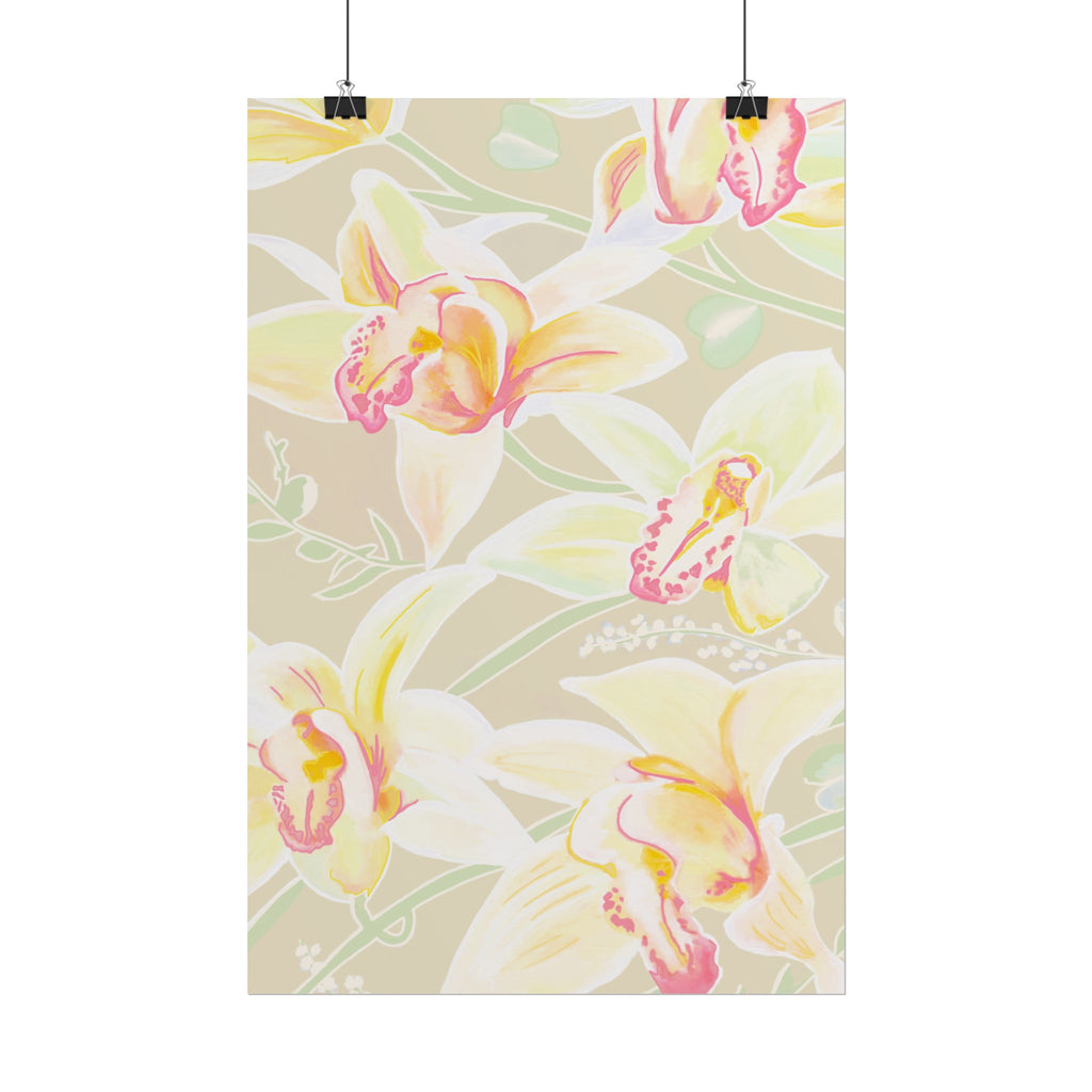 BABY YELLOW ORCHIDS PRINT