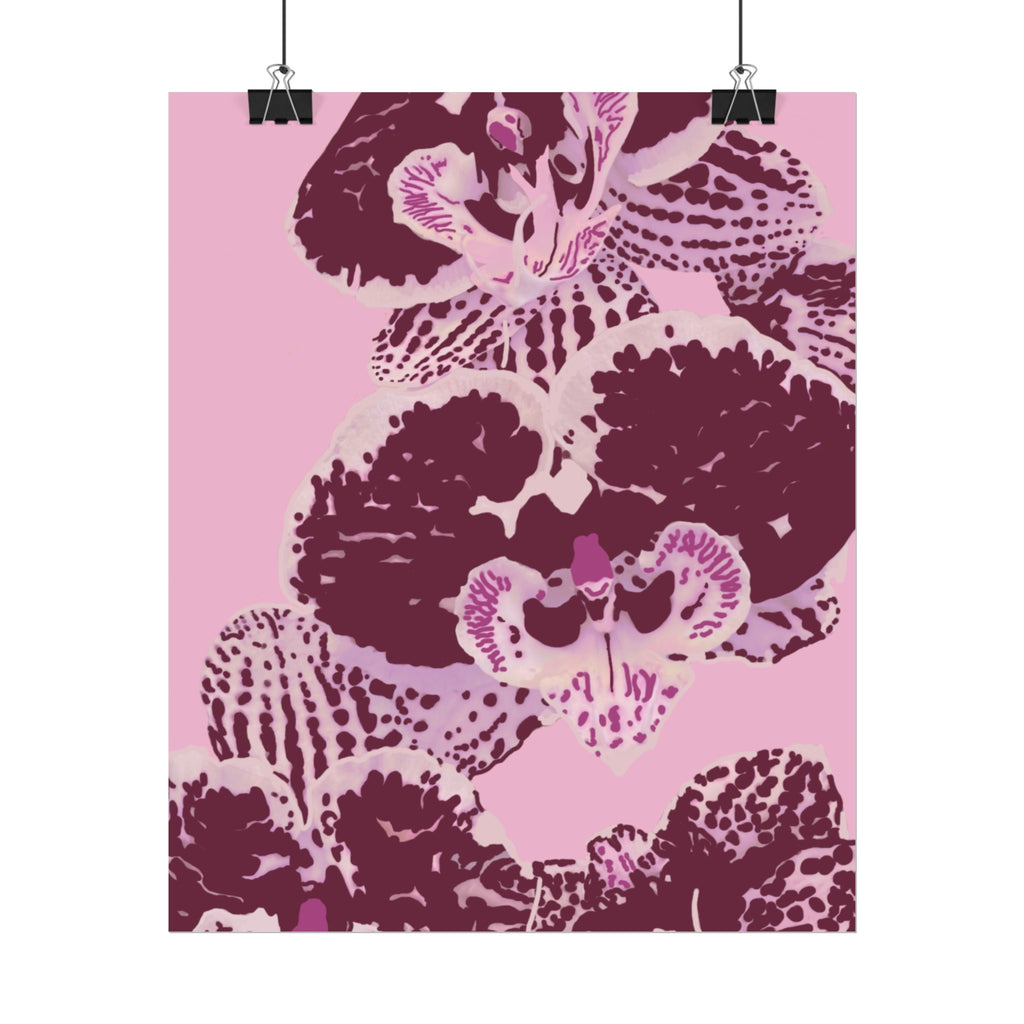 PURPLE ORCHIDS PRINT
