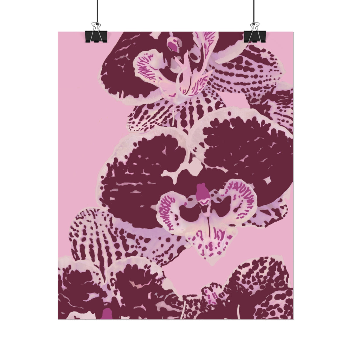 PURPLE ORCHIDS PRINT