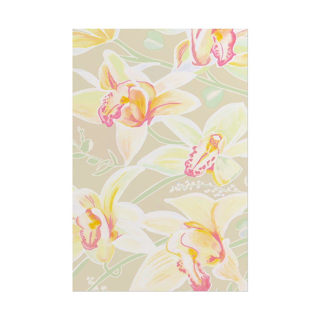 BABY YELLOW ORCHIDS PRINT