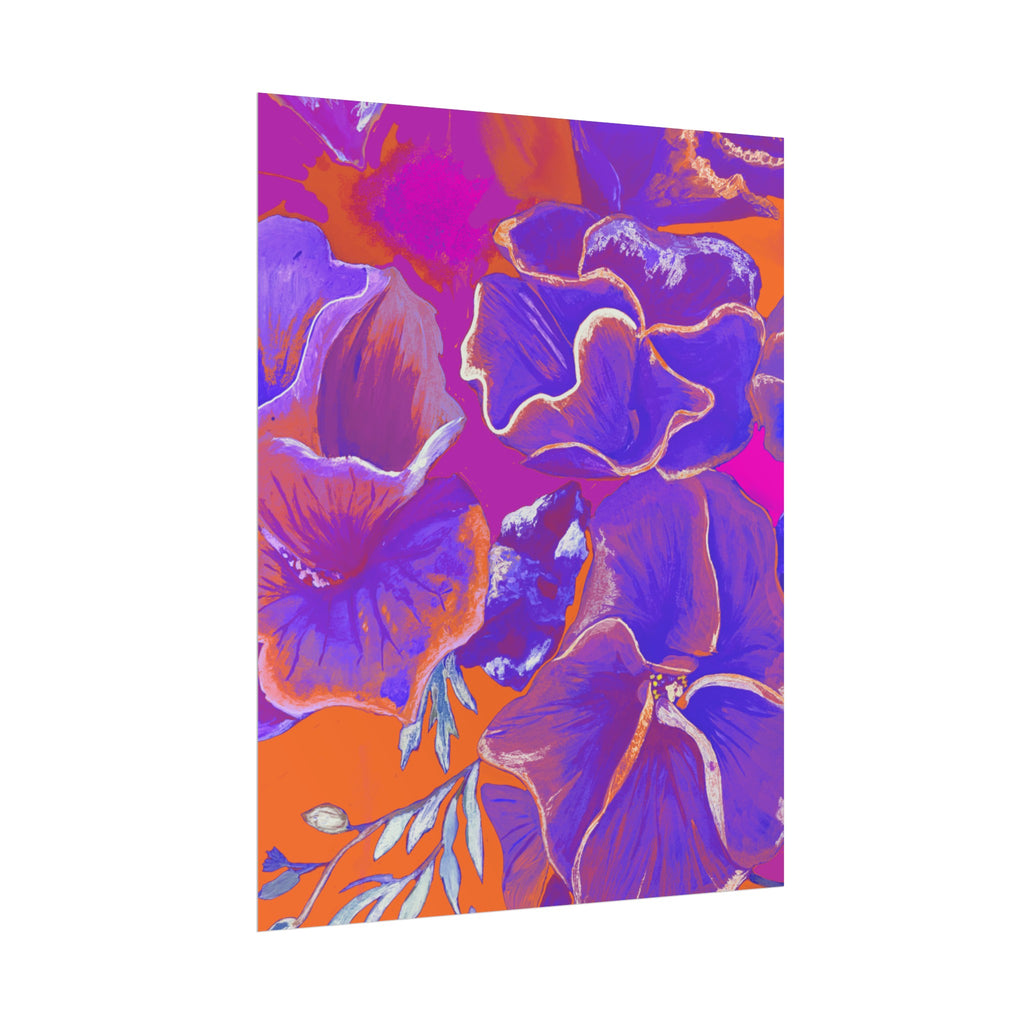 SUNSET FLOWERS PRINT