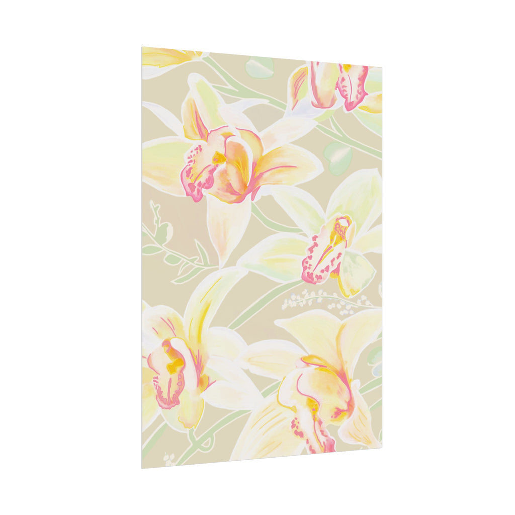 BABY YELLOW ORCHIDS PRINT