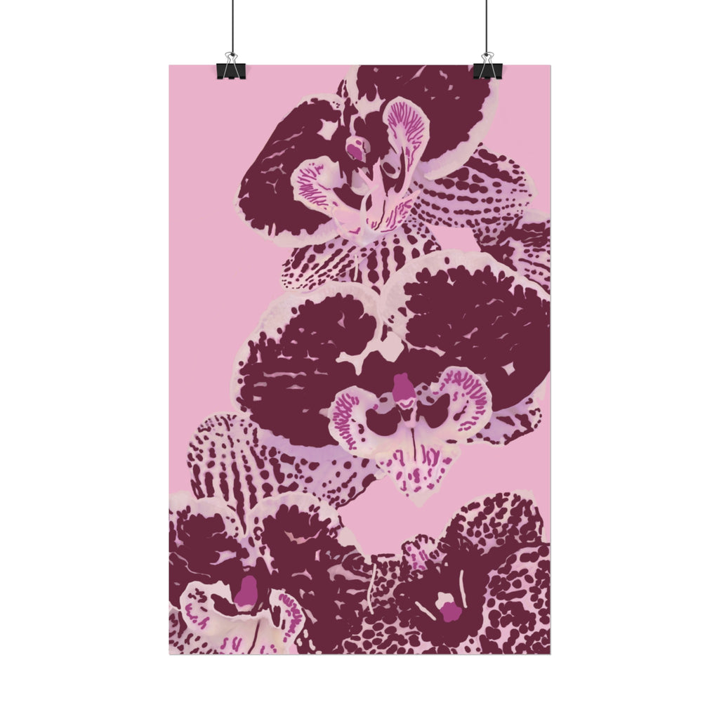 PURPLE ORCHIDS PRINT