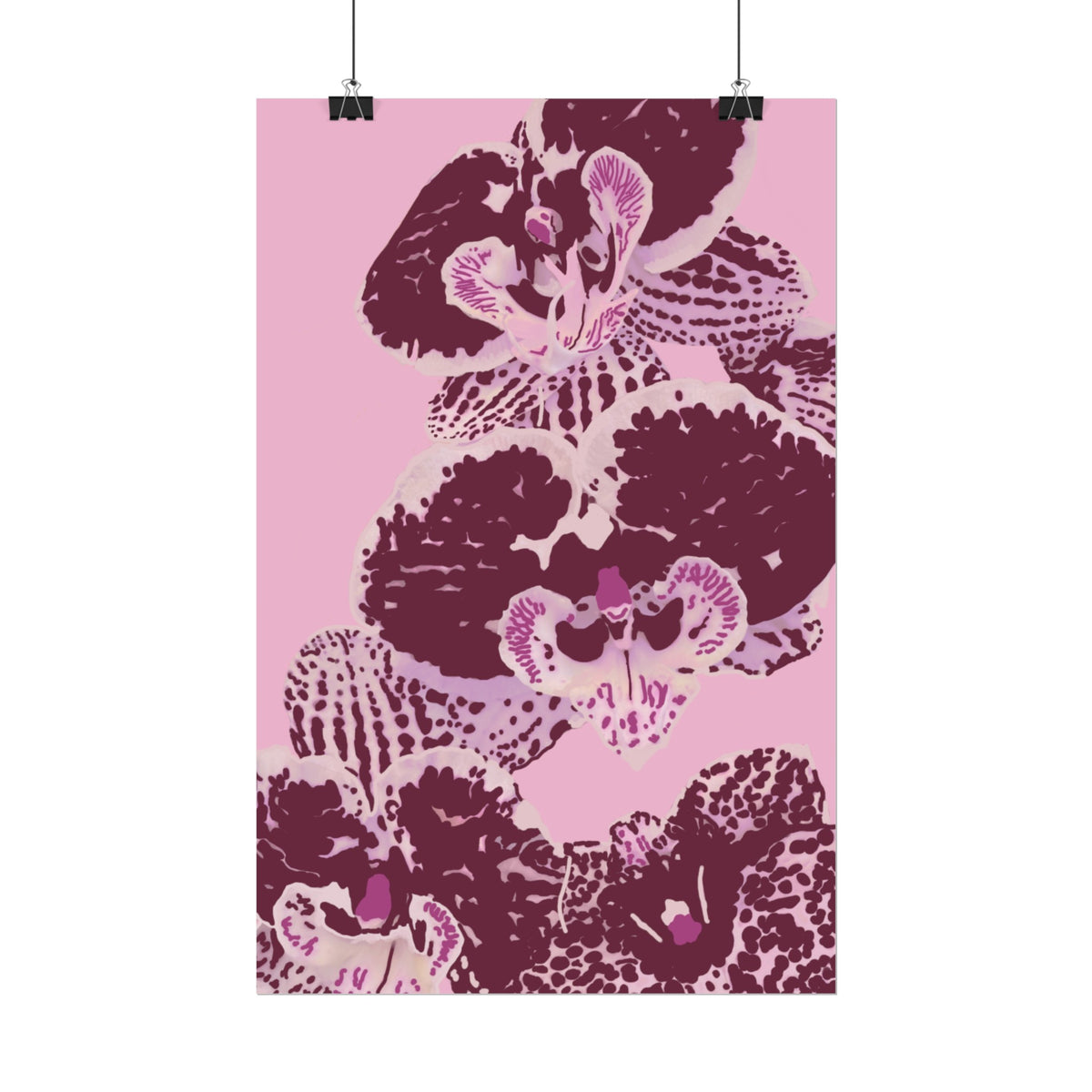 PURPLE ORCHIDS PRINT